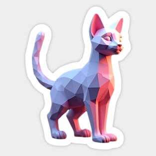Cute Cat 3D Sticker
